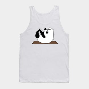 Panda yoga funny pose Tank Top